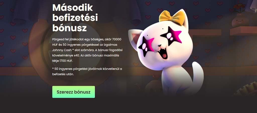 National Casino második befizetési bónusz – akár 70 000 Ft és 50 ingyenes pörgetés Johnny Cash nyerőgépen.
