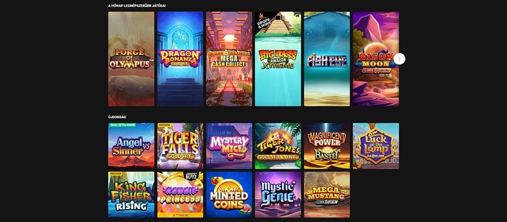Bwin online kaszinó népszerű és új nyerőgépes játékai.