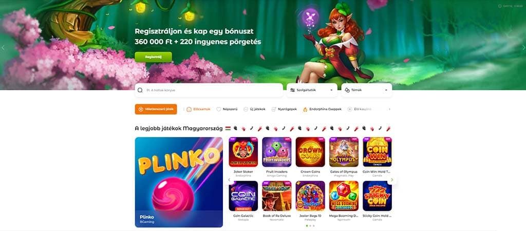 Verde Casino kezdőlap bónusz ajánlattal és legjobb online nyerőgépek Magyarország játékosainak.