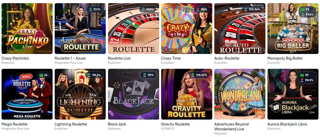  Ivibet Casino élő kaszinó játékok, rulett, blackjack és különleges showműsorok egy helyen.