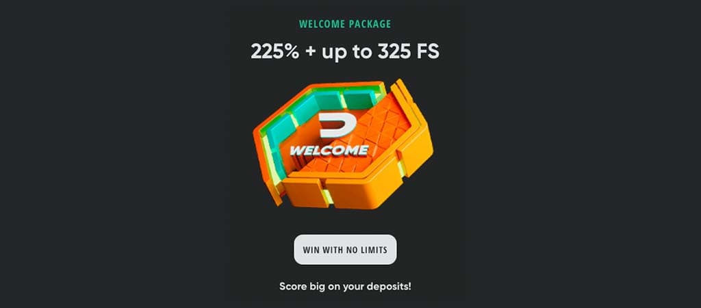 Drip Casino üdvözlő bónusz – 225% befizetési bónusz és akár 325 ingyenes pörgetés új játékosoknak.