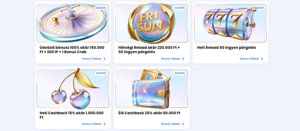CasinoLab kaszinó promóciók – üdvözlő bónusz, cashback, ingyenes pörgetések.