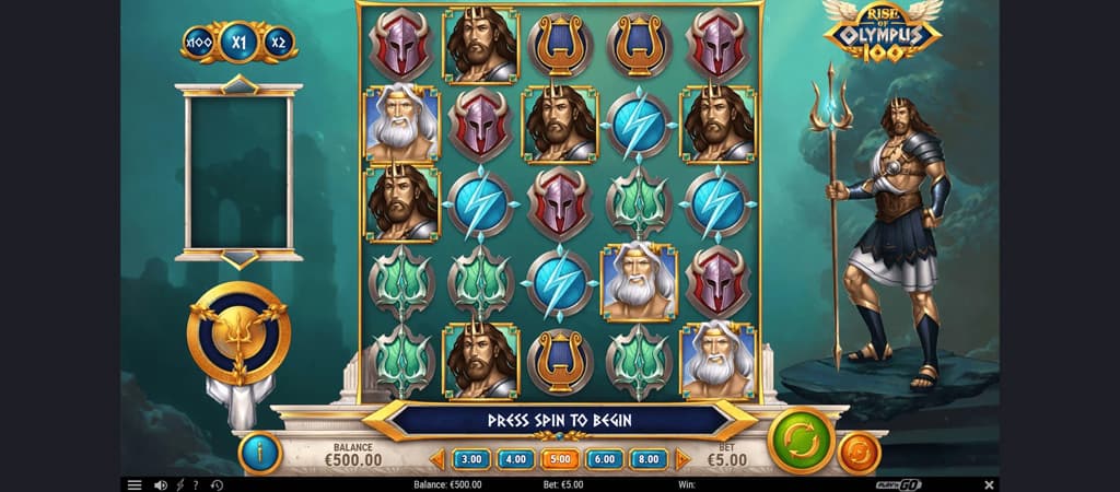 Rise of Olympus 100 online nyerőgép játékmenet: görög istenek, bónuszfunkciók és 5 eurós tét egyenleggel.