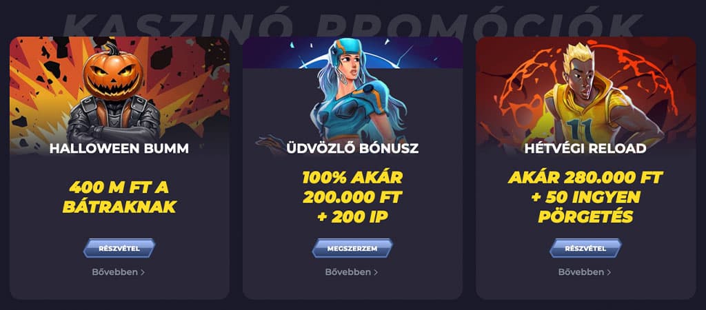 A PowBet online kaszinó zseniális bónuszajánlatai.
