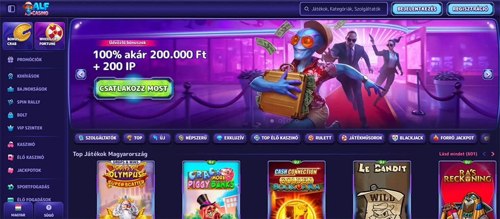 Alf Casino, egy mesékkel teli világ valódi nyereményekkel