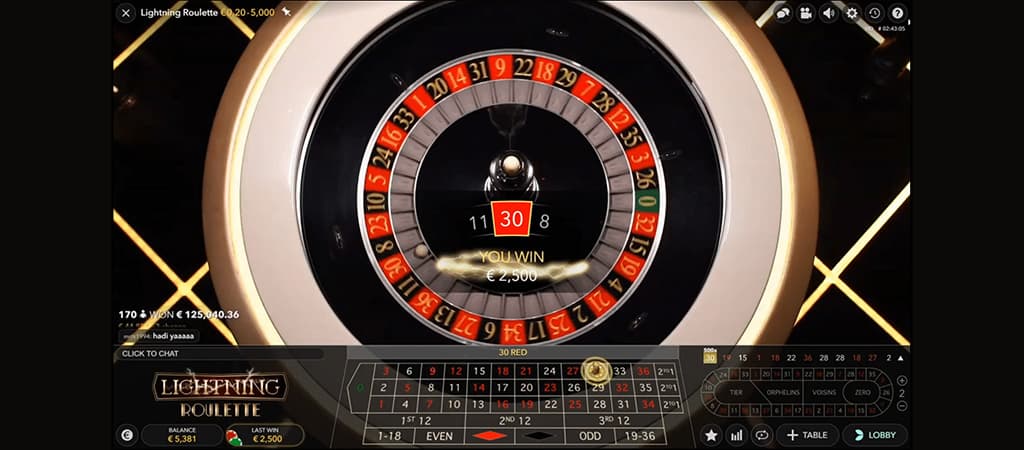 Lightning Roulette kaszinó játék ismertető.4