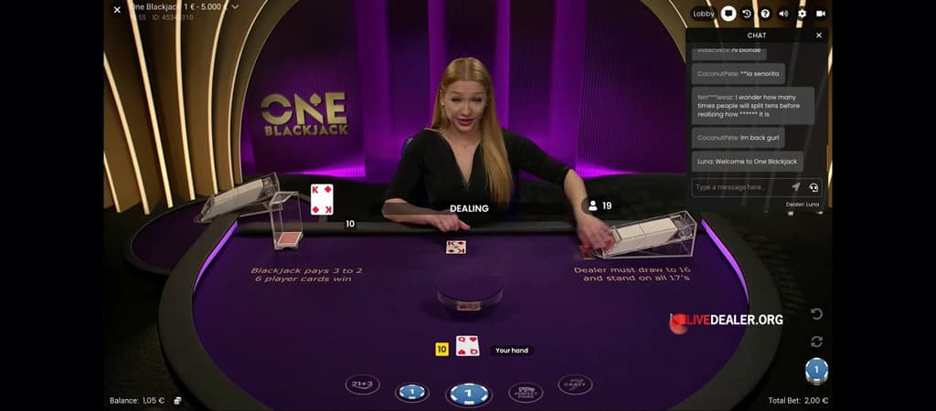 ONE Blackjack, ONE Blackjack kaszinó játék ismertető