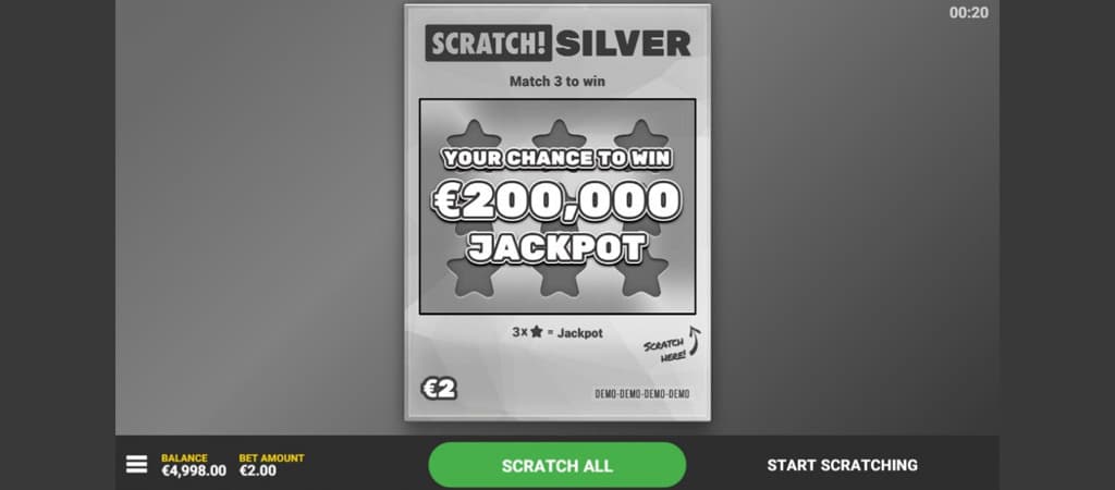 Scratch Silver Game kaszinó játék ismertető.