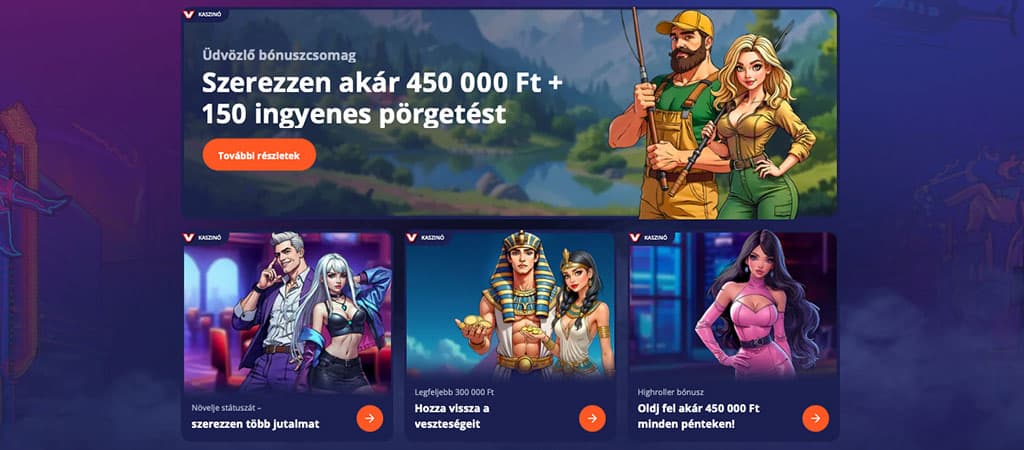 V.Vegas Casino no deposit bonus.