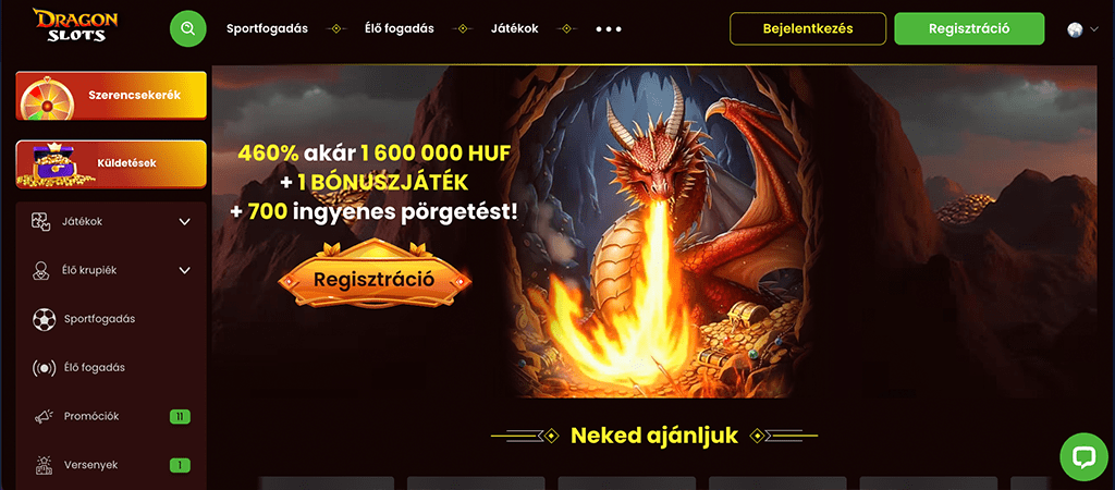 Dragonslots Casino, Repülj rá a nyereményekre!