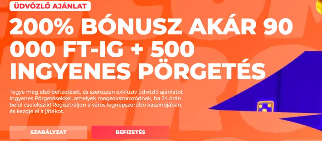 Hotslots casino, üdvözlő bónusz, bónusz