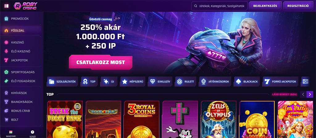Roby Casino, a jövő mobil kaszinója magyarországon.