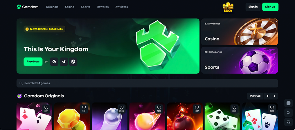 Gamdom casino bónuszok magyarországon.