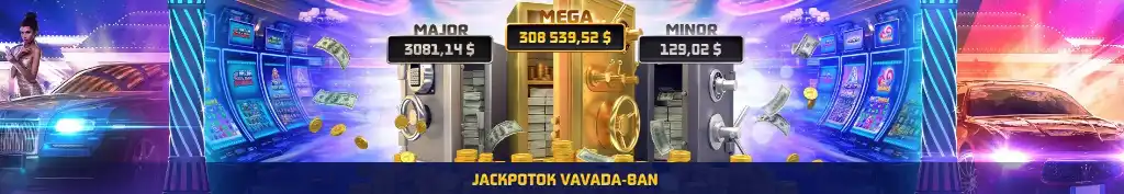 Vavada kaszinó jackpot promóció, nagy nyeremények, több mint 300 ezer dollár fődíjjal és több szintű nyereményekkel.